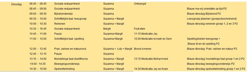 Het lesrooster in ParnasSys  Driestar educatief